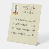 Helderheid  voetstuk Tattoo Reclamebord Met Voetstuk (Voorkant)