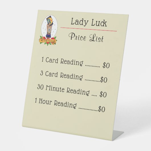 Helderheid  voetstuk Tattoo Reclamebord Met Voetstuk (Voorkant)