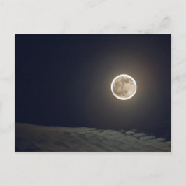 Helderheid, volledige maan met wolken briefkaart