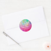 Helderheid Waterverf Baby shower Hartelijk dank Ronde Sticker (Envelop)
