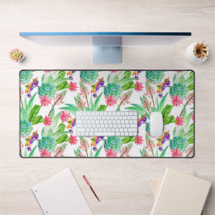 Helderheid Waterverf Cactus & Succulent Patroon Bureaumat