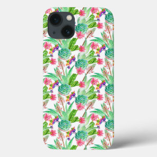 Helderheid Waterverf Cactus & Succulent Patroon Case-Mate iPhone Case
