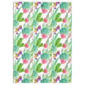 Helderheid Waterverf Cactus & Succulent Patroon Klembord (Achterkant)