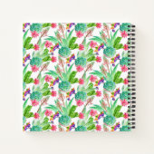 Helderheid Waterverf Cactus & Succulent Patroon Notitieboek (Achterkant)