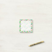 Helderheid Waterverf Cactus & Succulent Patroon Post-it® Notes (Op bureau)