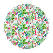 Helderheid Waterverf Cactus & Succulent Patroon Snijplank (Voorkant)