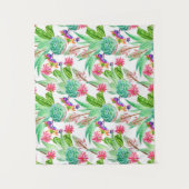 Helderheid Waterverf Cactus & Succulent Patroon Wandkleed (Voorkant)