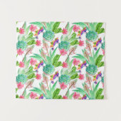 Helderheid Waterverf Cactus & Succulent Patroon Wandkleed (Voorkant (horizontaal))