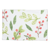 Helderheid Waterverf kerstmannetjespatroon Kussensloop (Achterkant)