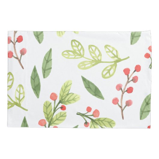 Helderheid Waterverf kerstmannetjespatroon Kussensloop (Achterkant)