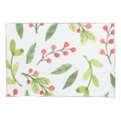 Helderheid Waterverf kerstmannetjespatroon Kussensloop (Voorkant)