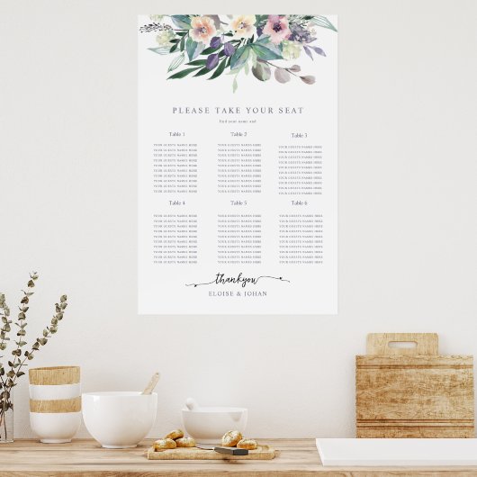 Helderheid waterverf ontwerp zomer poster (Keuken)