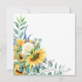 Helderheid Waterverf Zonnebloemen Baby shower Kaart (Achterkant)