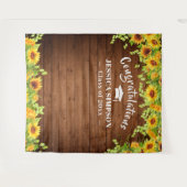 Helderheid zonnebloem Rustic Wood Foto Booth Backd Wandkleed (Voorkant (horizontaal))