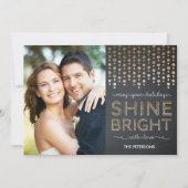 Helderholiday-fotokaarten - Gold Feestdagenkaart (Voorkant)