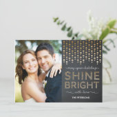 Helderholiday-fotokaarten - Gold Feestdagenkaart (Staand voorkant)