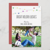 Helderholiday wenst fotokaart (Apple) Feestdagenkaart (Voorkant / Achterkant)