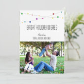 Helderholiday wenst fotokaart (Apple) Feestdagenkaart (Staand voorkant)