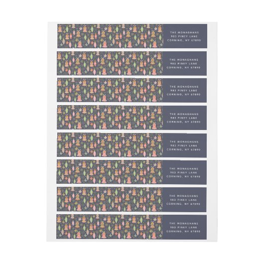 Helderholiday Wrap rond Adresetiketten (Vel)