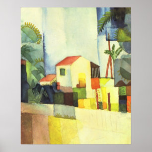 Helderhuis tegen August Macke Poster