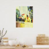 Helderhuis tegen August Macke Poster (Keuken)