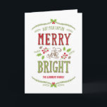 Helderkerstfeestkaartje Feestdagen Kaart<br><div class="desc">Het seizoen vieren met deze moderne en stijlvolle vakantiekaart van Berry Berry Sweet.</div>