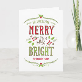 Helderkerstfeestkaartje Feestdagen Kaart