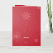 Helderklare fotokaart feestdagen kaart (Achterkant)