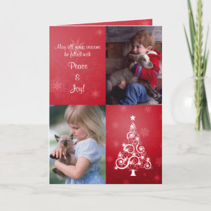 Helderklare fotokaart feestdagen kaart