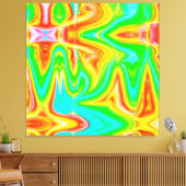 Helderkleurig Abstract patroon Canvas Afdruk (Insitu (Woonkamer))