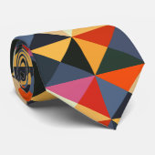 Helderkleurig, Abstract Stropdas voor Pixel (Opgerold)