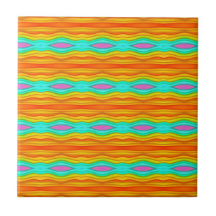Helderkleurig, Abstract Tegeltje