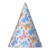 Helderkleurig Alpaca-patroon Feesthoedjes (Links)