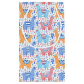 Helderkleurig Alpaca-patroon Klein Cadeauzakje (Achterkant)