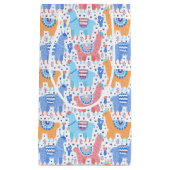 Helderkleurig Alpaca-patroon Klein Cadeauzakje (Voorkant)