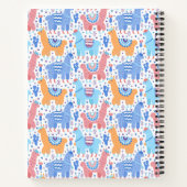 Helderkleurig Alpaca-patroon Notitieboek (Achterkant)