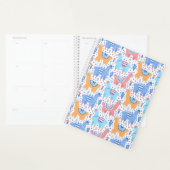 Helderkleurig Alpaca-patroon Planner (Display)