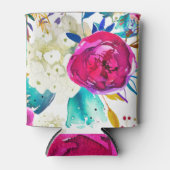 Helderkleurig bloemrijk modern blikjeskoeler (Voorkant)