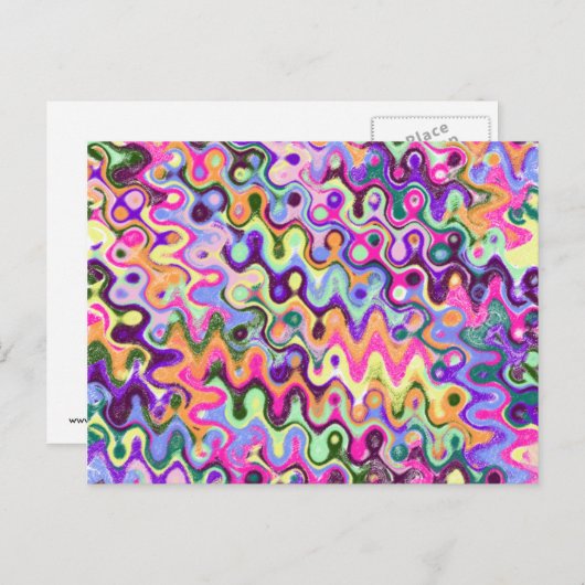 Helderkleurig Briefkaart (Voorkant / Achterkant)