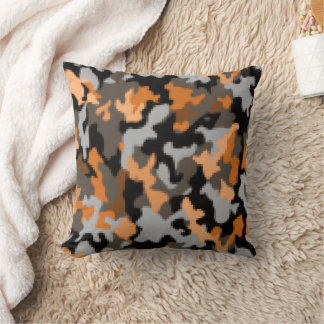 Helderkleurig camouflage kussen