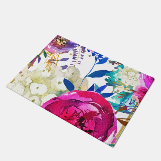 Helderkleurig flesvormend modern deurmat (Schuin)