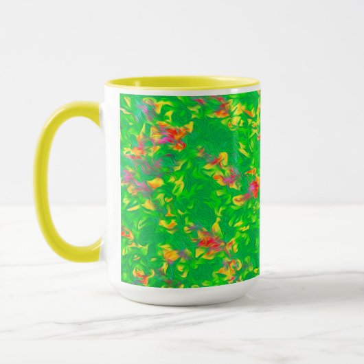 Helderkleurig Floral patroon Mok (Links)