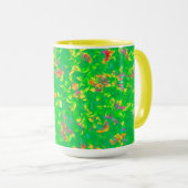 Helderkleurig Floral patroon Mok (Voorkant rechts)