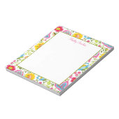 Helderkleurig Floral Patroon Notitieblok (Linkerzijde)