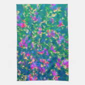 Helderkleurig Floral patroon Theedoek (Verticaal)