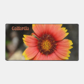 Helderkleurig Gaillardia-ventilatorfotografisch Bureaumat (Voorkant)