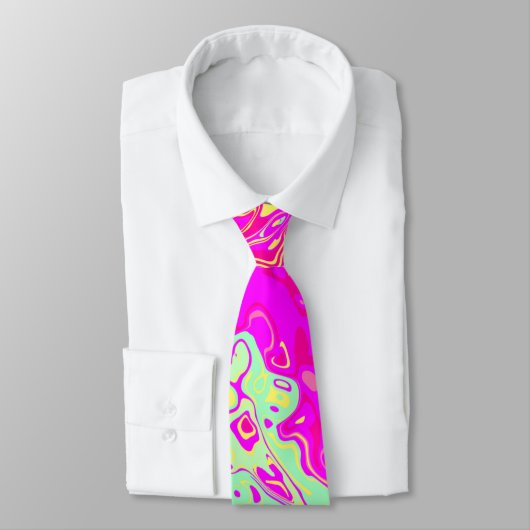 Helderkleurig, helder ontwerp voor kleuren, abstra stropdas (Gebonden)