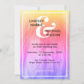 Helderkleurig huwelijk kaart (Voorkant)