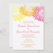 Helderkleurig huwelijk kaart (Voorkant)