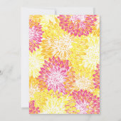 Helderkleurig huwelijk kaart (Achterkant)